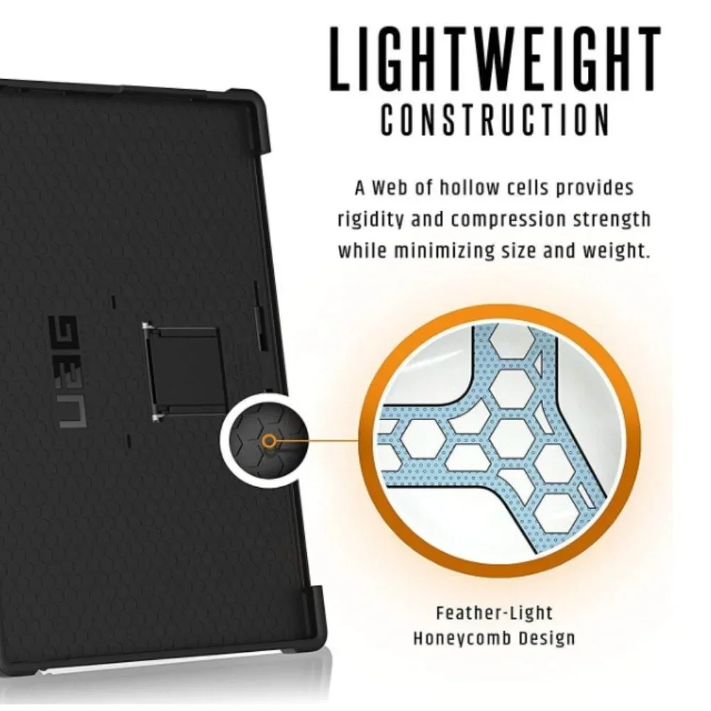 URBAN ARMOR GEAR UAG Microsoft Surface 7/6/5/4 Rugged Black Aluminum Drop Tested
